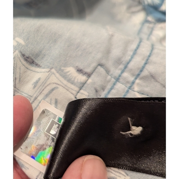 The North Face 100% Cotton Blue Short Sleeve Button Down Size XL - Picture 7 of 8